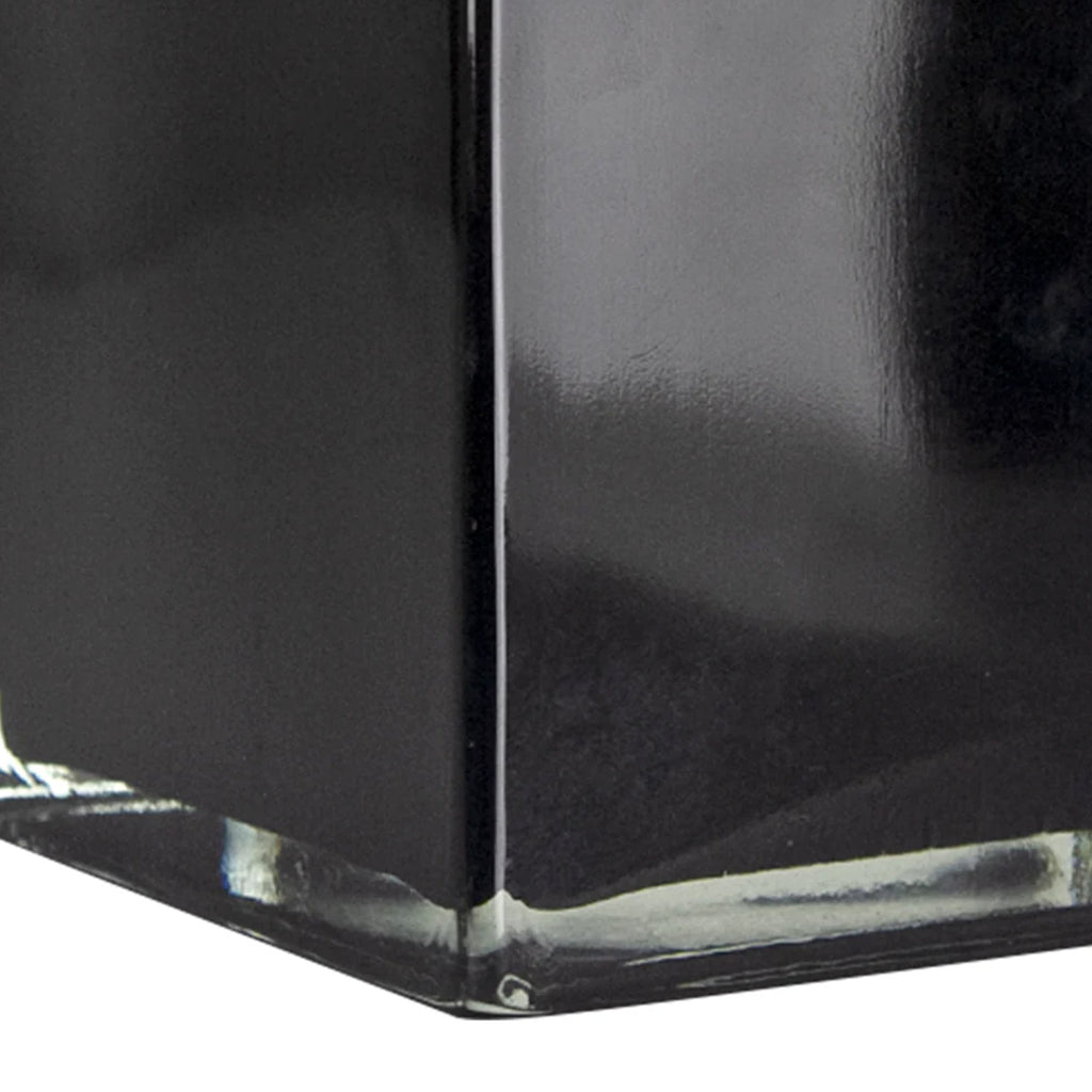 Premium Layered Black Glass Square