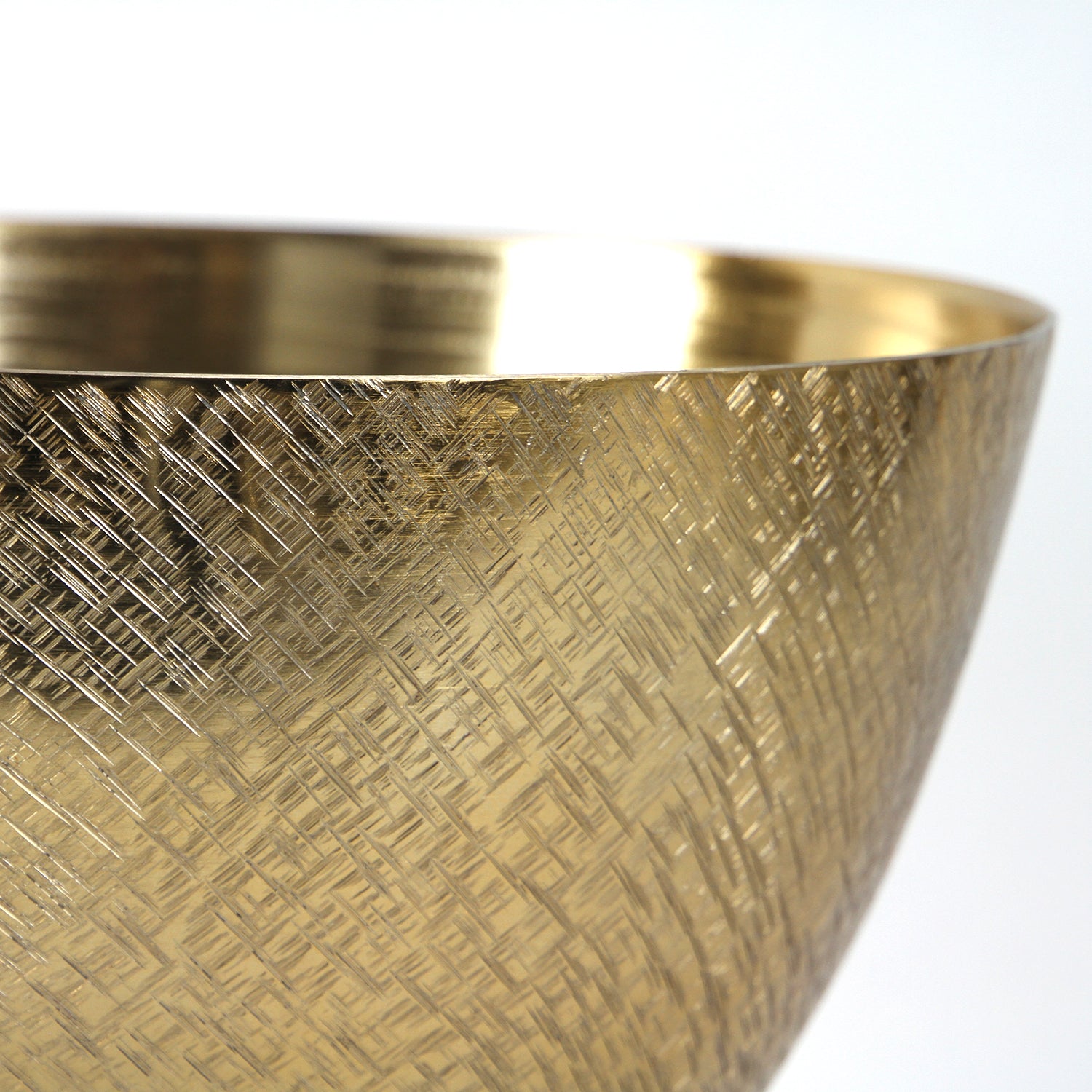 Two-toned Cross Aluminum Metal Bowl | Galore Home: Luxury Home Decor, Elegant Home Furnishings, Stylish Home Accents & Contemporary Home Accessories