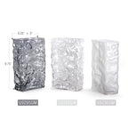 Glacial Rectangular Glass Vase | Galore Home: Luxury Home Decor, Elegant Home Furnishings, Stylish Home Accents & Contemporary Home Accessories