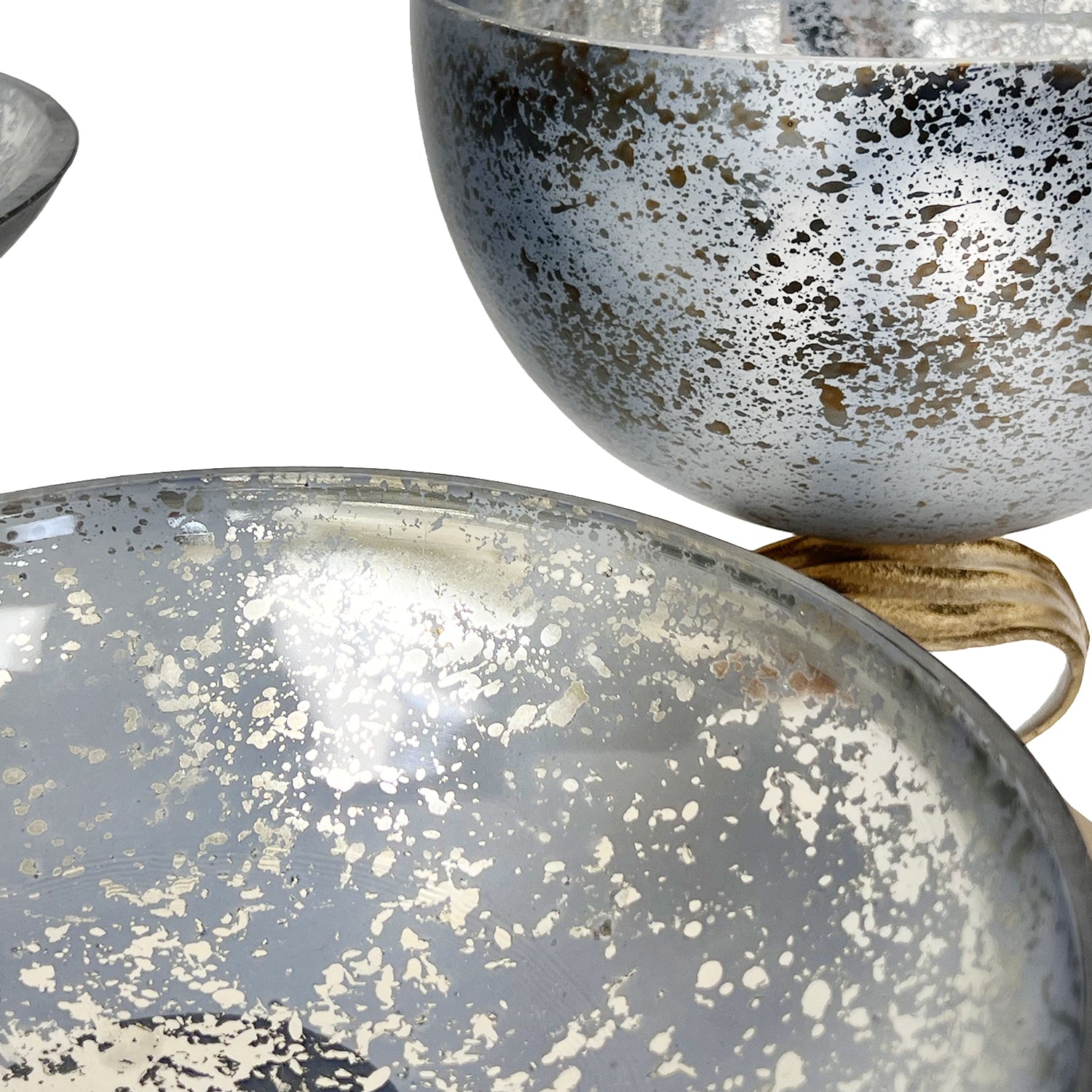 Cosmos Glass Aluminum Centerpiece Bowl | Galore Home: Luxury Home Decor, Elegant Home Furnishings, Stylish Home Accents & Contemporary Home Accessories