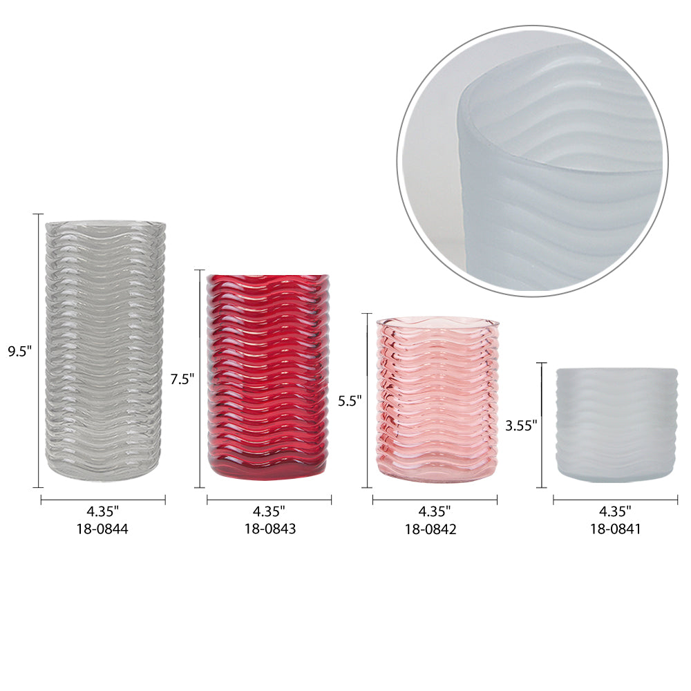 Glass Wave Vases