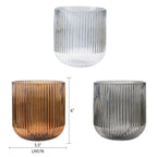 Glass Stripe Vases
