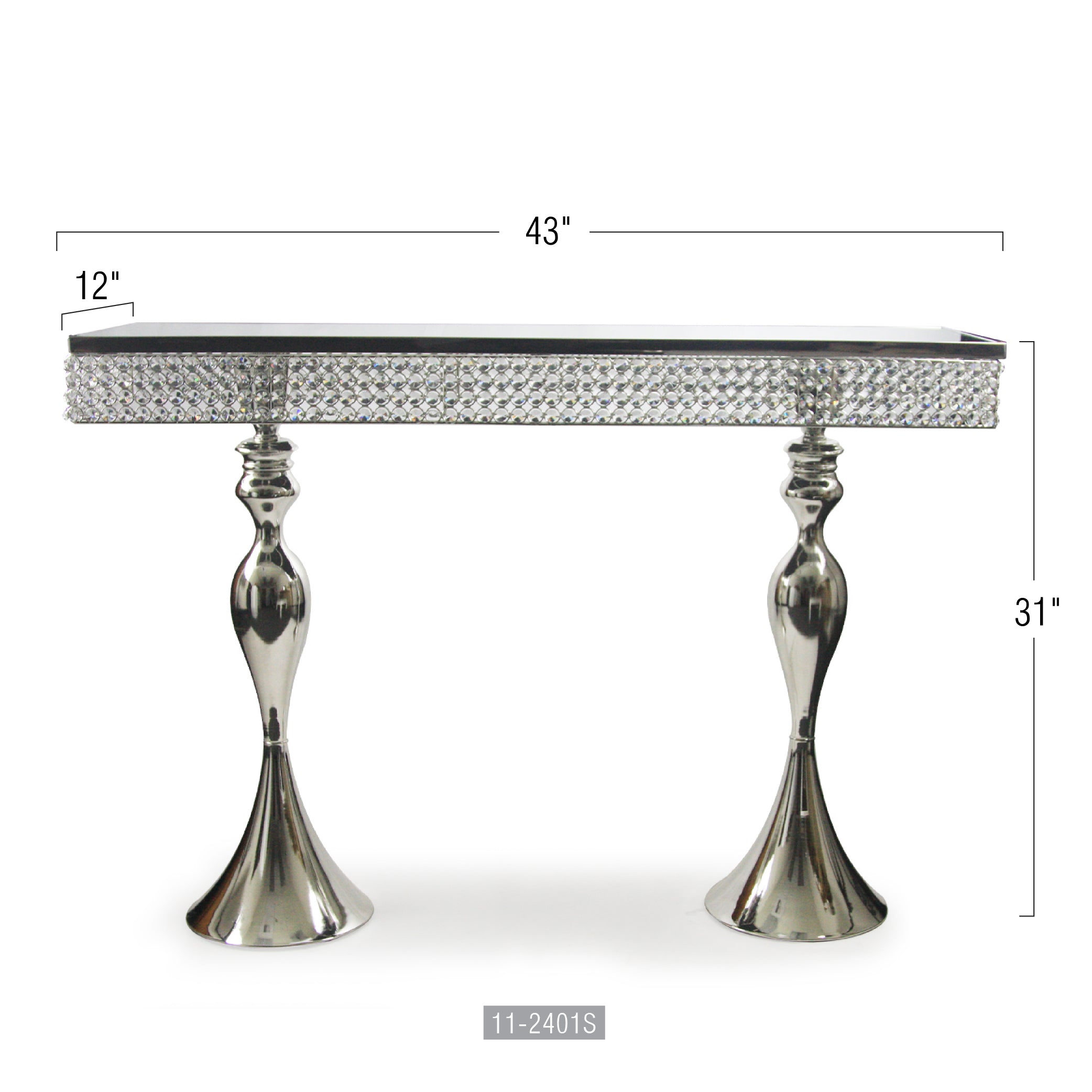Crystal Console Table | Galore Home: Luxury Home Decor, Elegant Home Furnishings, Stylish Home Accents & Contemporary Home Accessories
