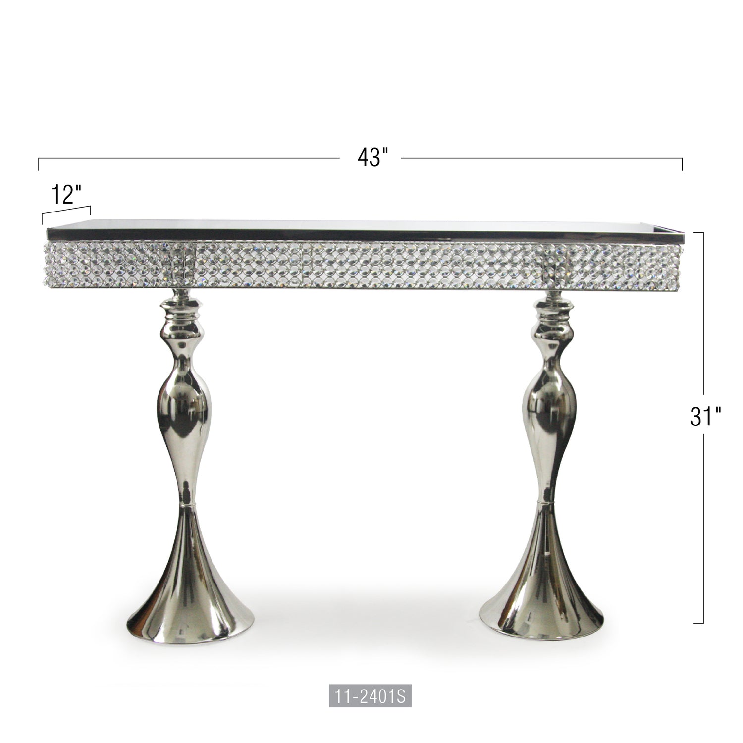 Crystal Console Table | Galore Home: Luxury Home Decor, Elegant Home Furnishings, Stylish Home Accents & Contemporary Home Accessories
