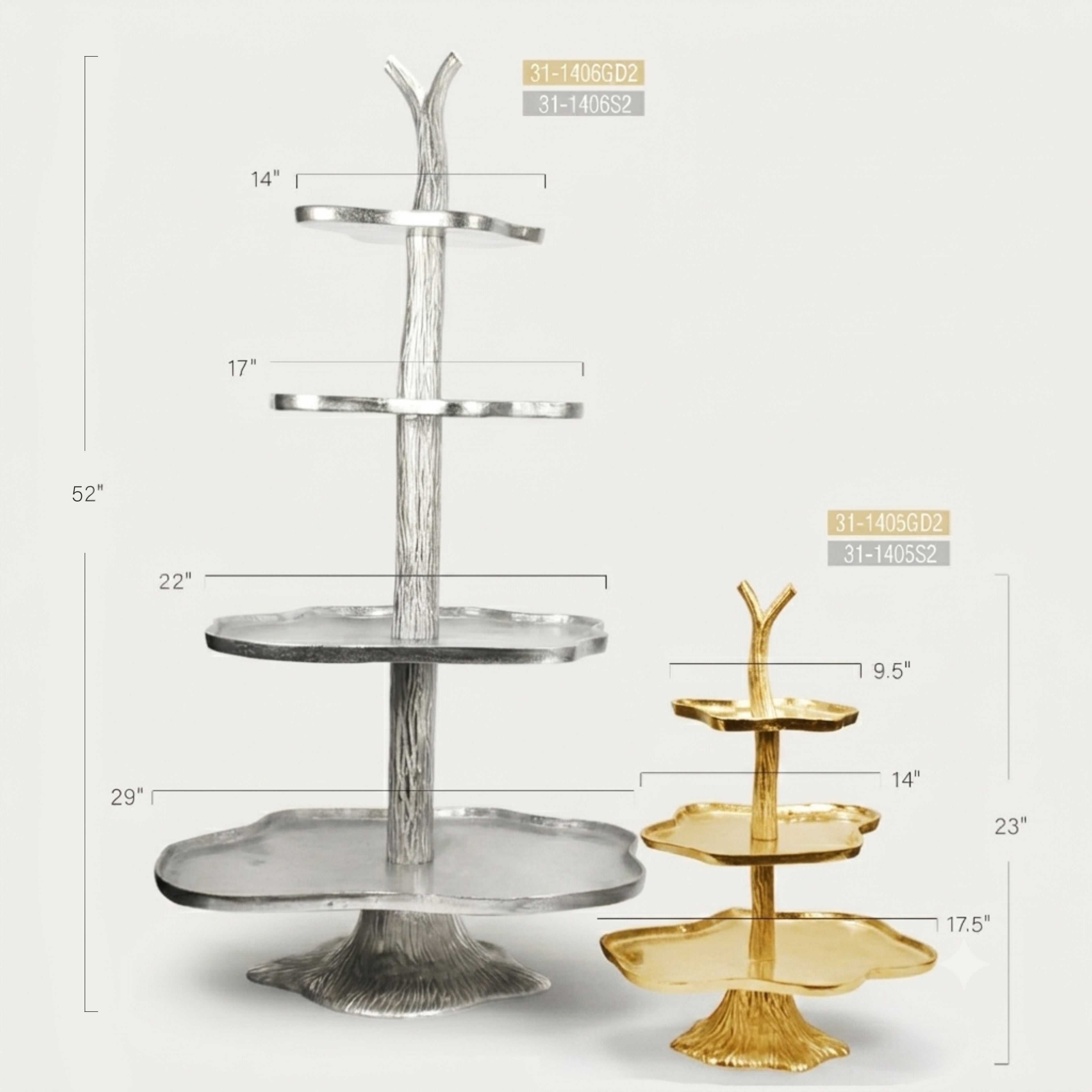 Tiered Cake Stand Serving Tray