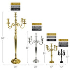 5 Arm Candelabra Candle Holder | Galore Home: Luxury Home Decor, Elegant Home Furnishings, Stylish Home Accents & Contemporary Home Accessories