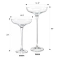Giant Champagne Saucer Glass Vase