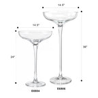 Giant Champagne Saucer Glass Vase