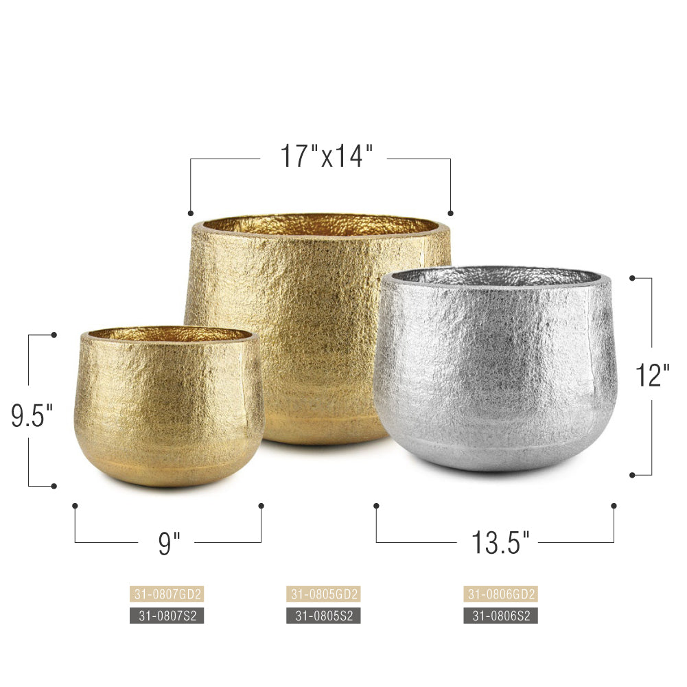 Aureate Metal Planter | Galore Home: Luxury Home Decor, Elegant Home Furnishings, Stylish Home Accents & Contemporary Home Accessories