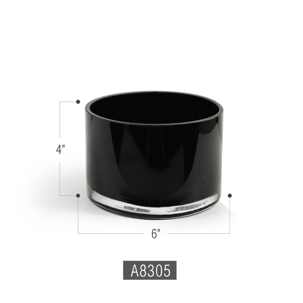 Premium Multi-Layered Glass Short Cylinder Vase
