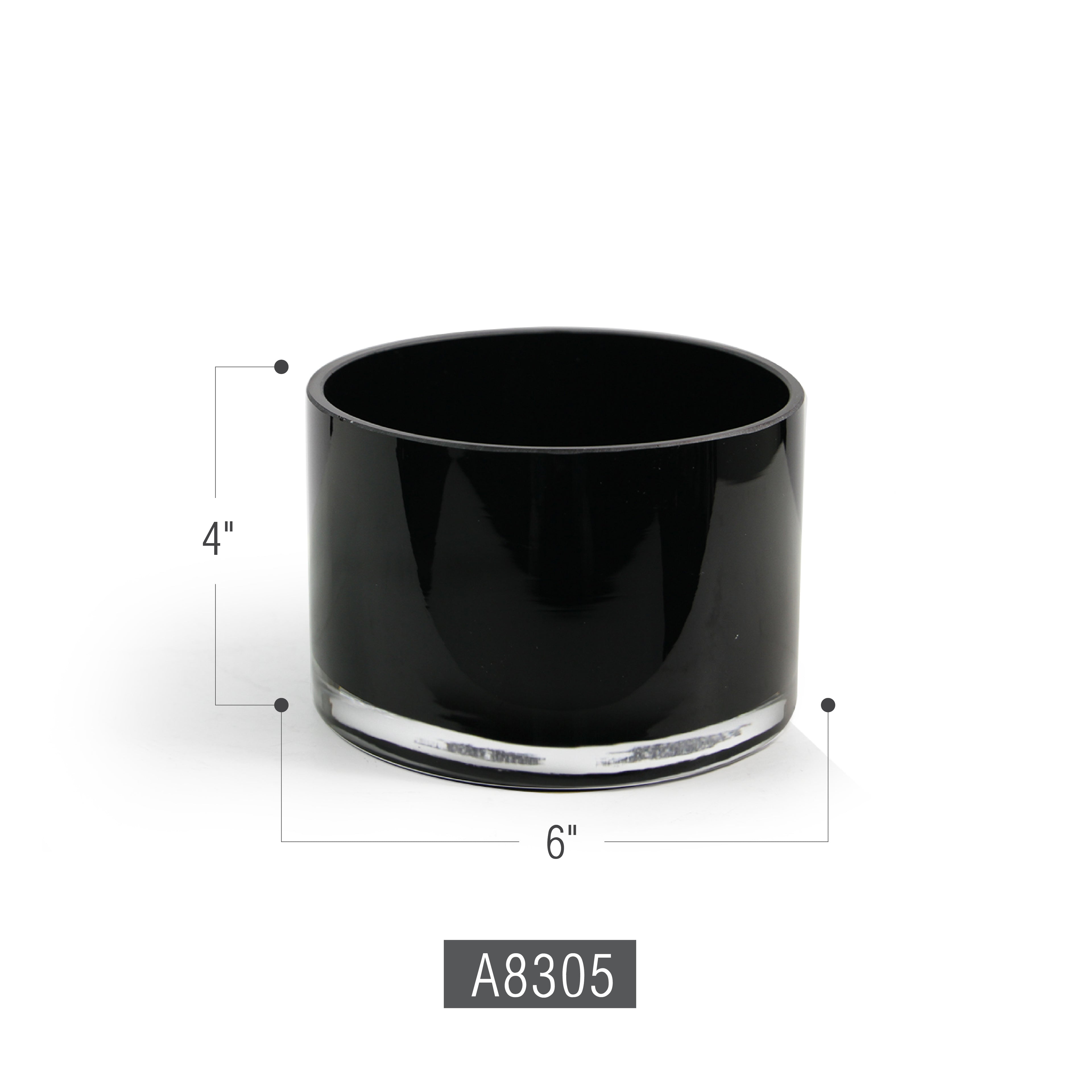 Premium Multi-Layered Glass Short Cylinder Vase