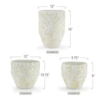 White Ceramic Planter or Tree Pot | Galore Home: Luxury Home Decor, Elegant Home Furnishings, Stylish Home Accents & Contemporary Home Accessories