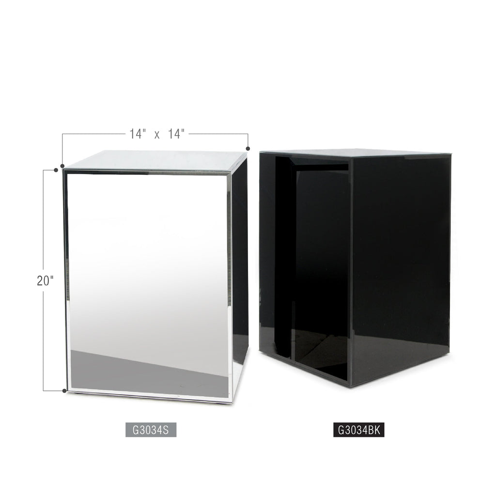Black Glass Display Column/Pedestal | Galore Home: Luxury Home Decor, Elegant Home Furnishings, Stylish Home Accents & Contemporary Home Accessories