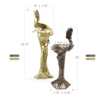 Molten Metal Sculptural Candle Stand
