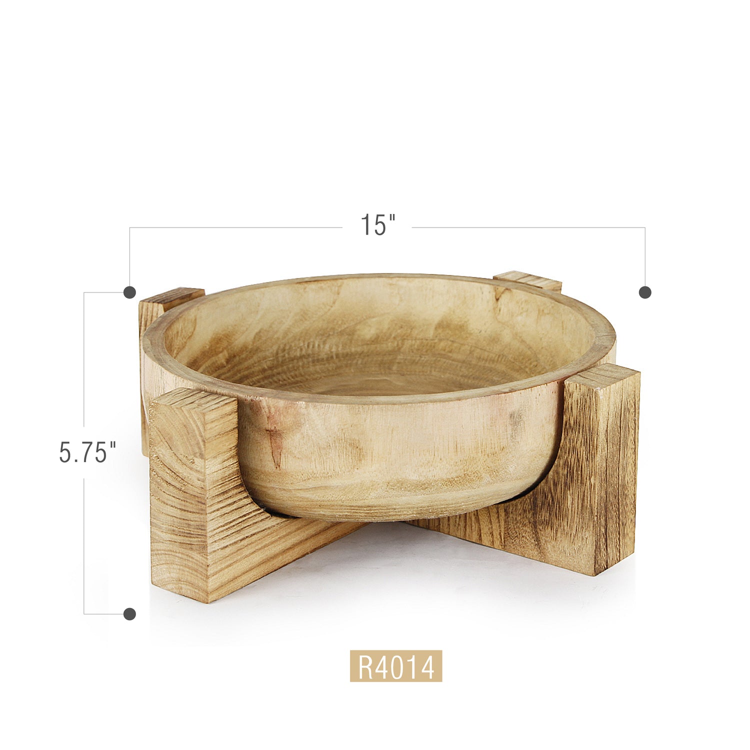 Moda Natural Wood Bowl | Galore Home: Luxury Home Decor, Elegant Home Furnishings, Stylish Home Accents & Contemporary Home Accessories
