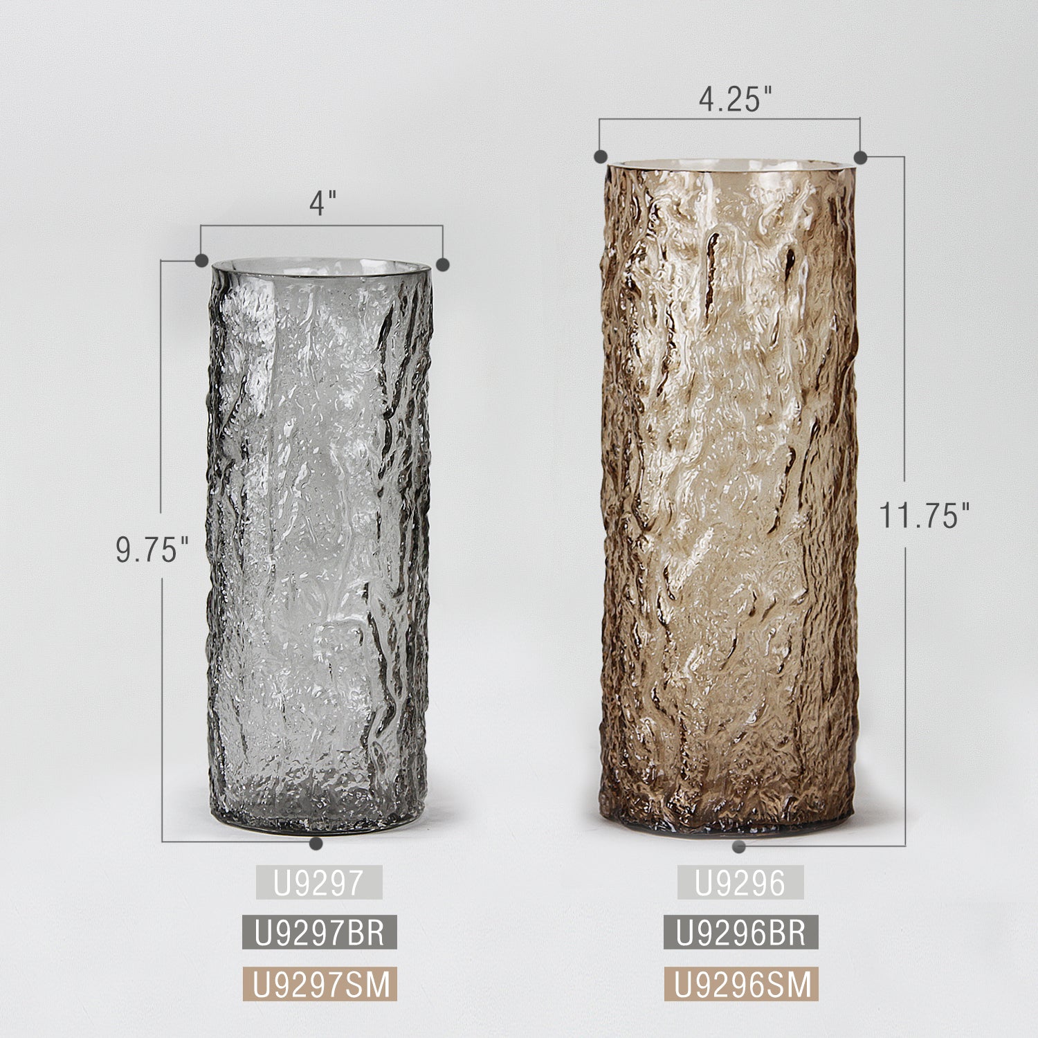 Glacier Glass Vase | Galore Home: Luxury Home Decor, Elegant Home Furnishings, Stylish Home Accents & Contemporary Home Accessories
