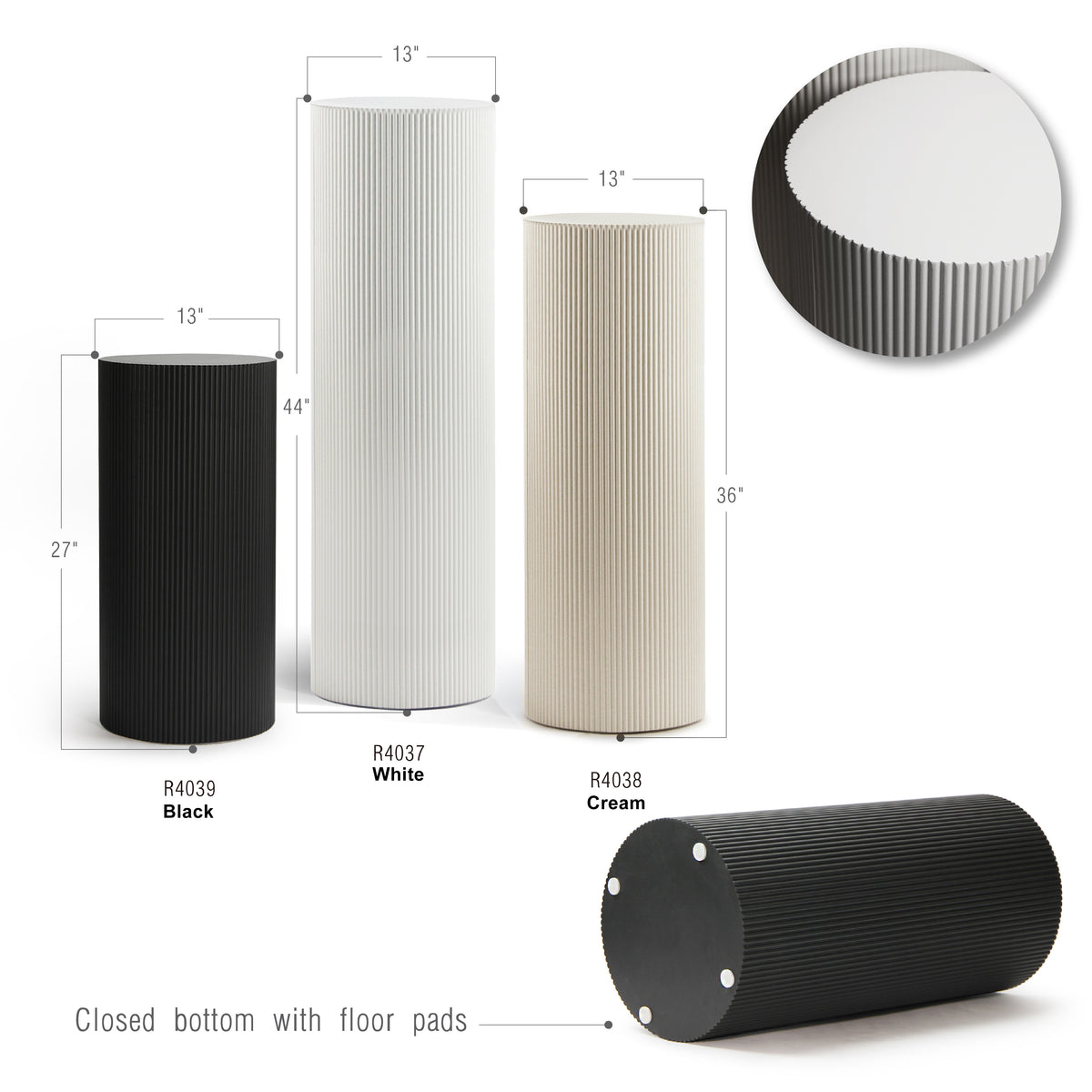 Ripped MDF Column / Pedestal