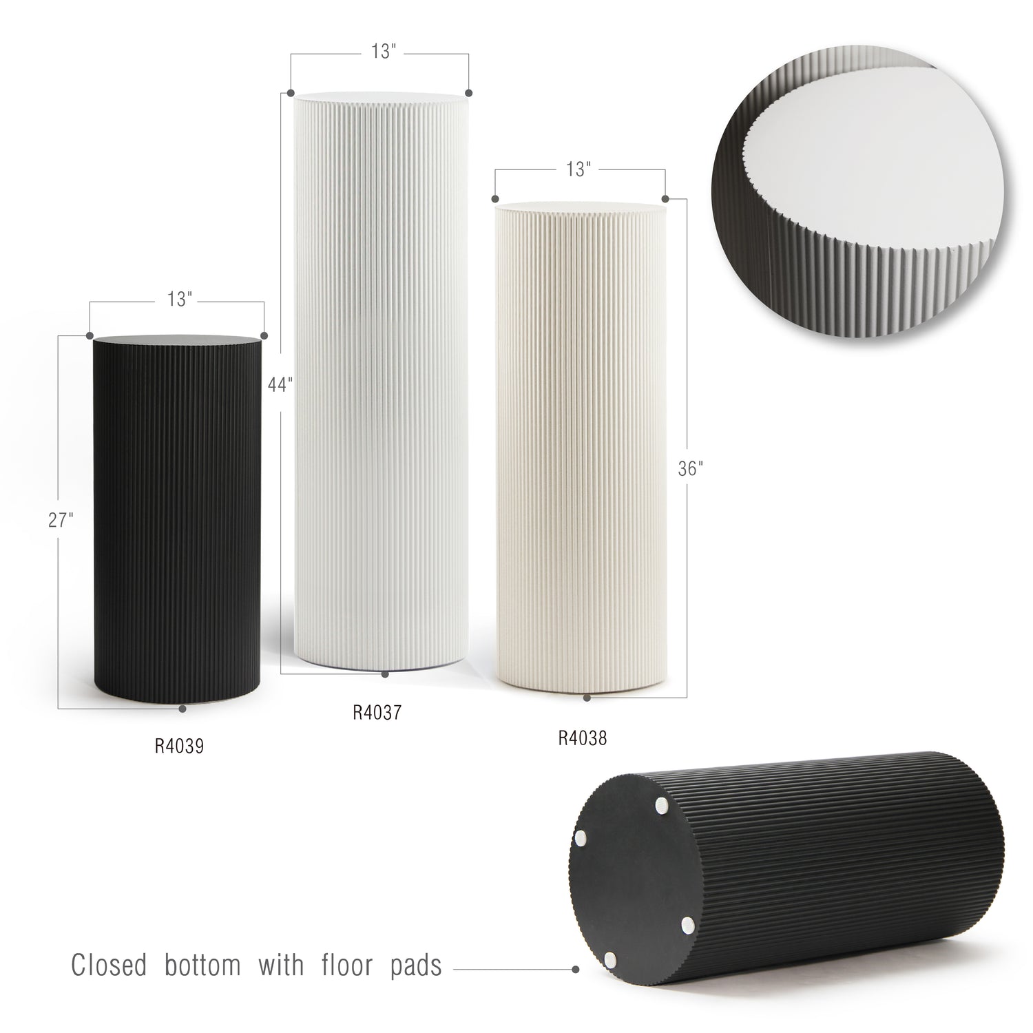 Ripped MDF Column / Pedestal