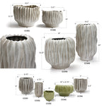 Rippled Haven Pot / Planter