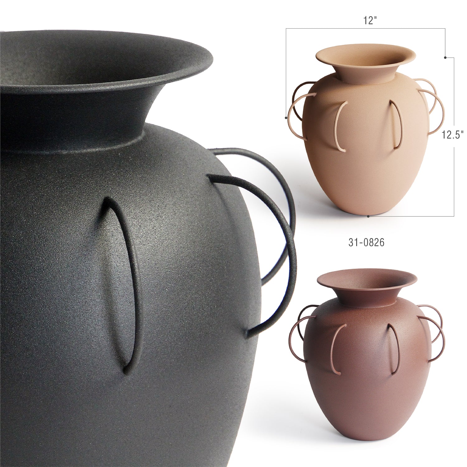 Aurea Jar Metal Vase