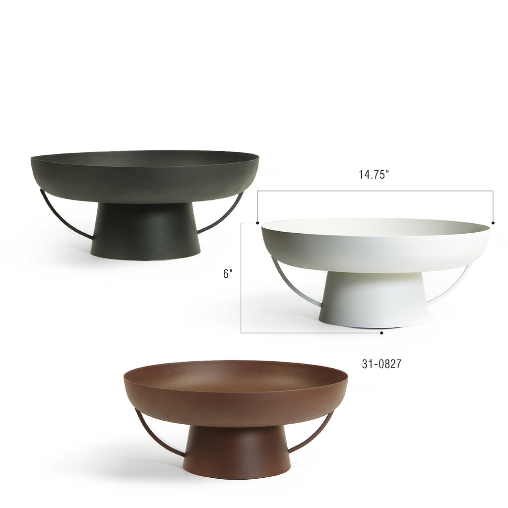 Cornith Metal Pedestal Bowl Platter