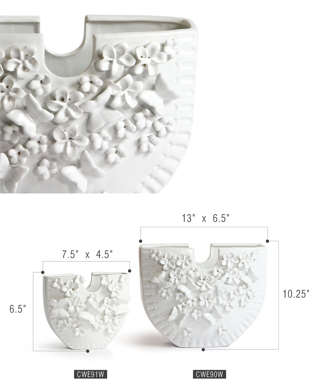 3D Hand-sculpted Ceramic Vase Vogue
