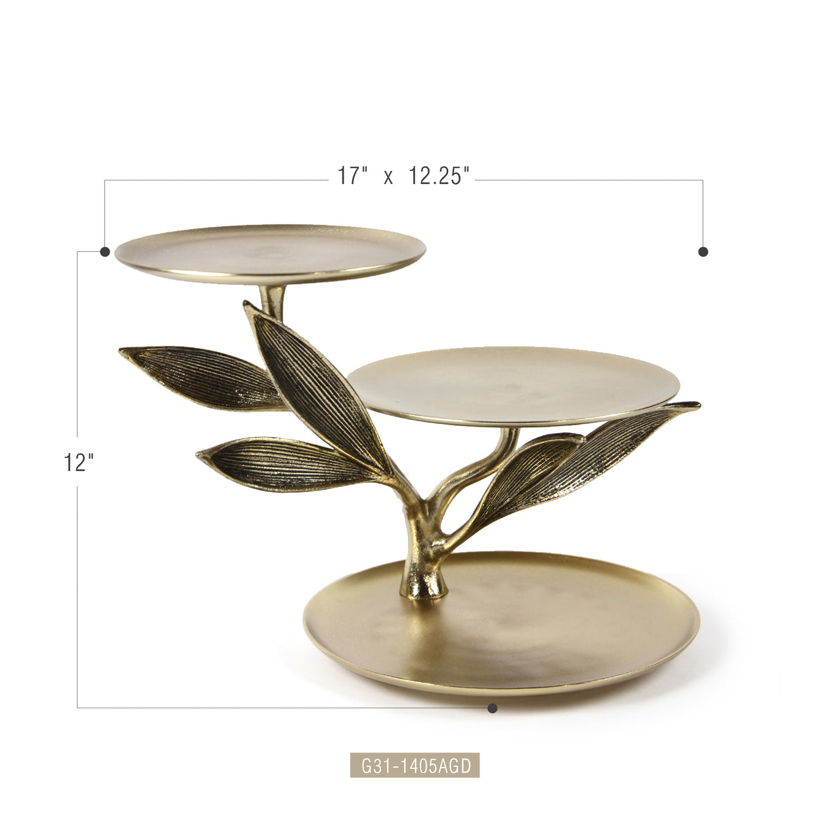 Verdant 3-Tiered Cake Stand