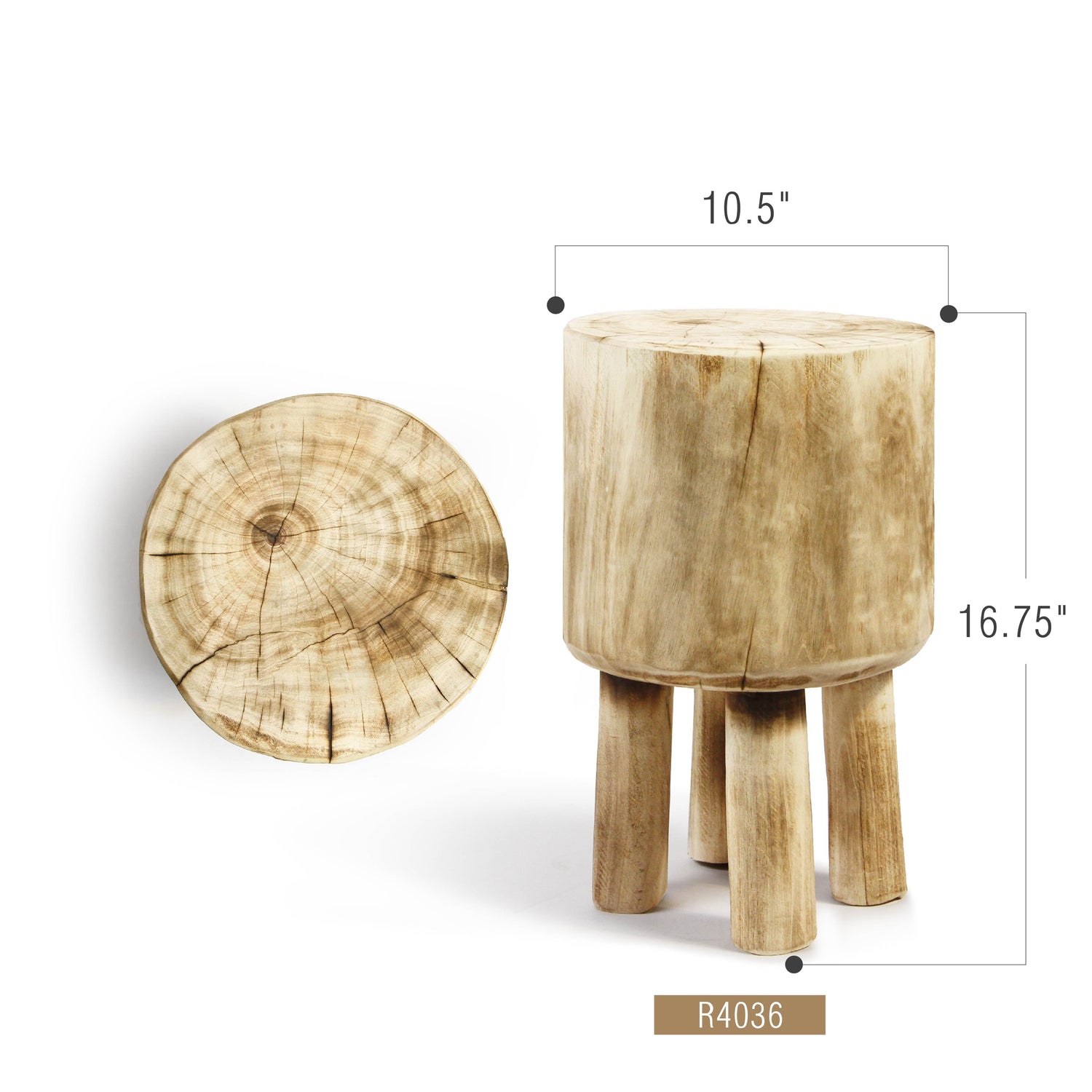 Wooden Trunk Side Table