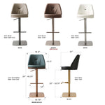 Zeno Swivel Counter Bar Stool