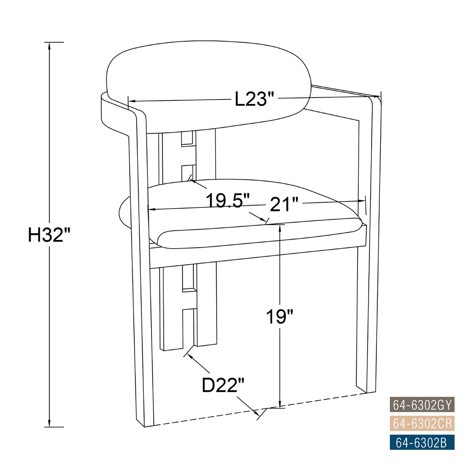 Luxe Diner Dining Chair