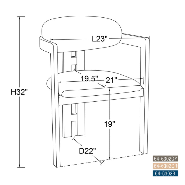 Luxe Diner Dining Chair