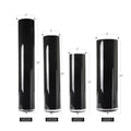 Multi-Layered Black Glass Cylinder Vase
