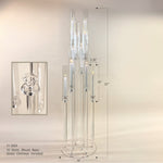 Diamond Glow Acrylic Candelabra