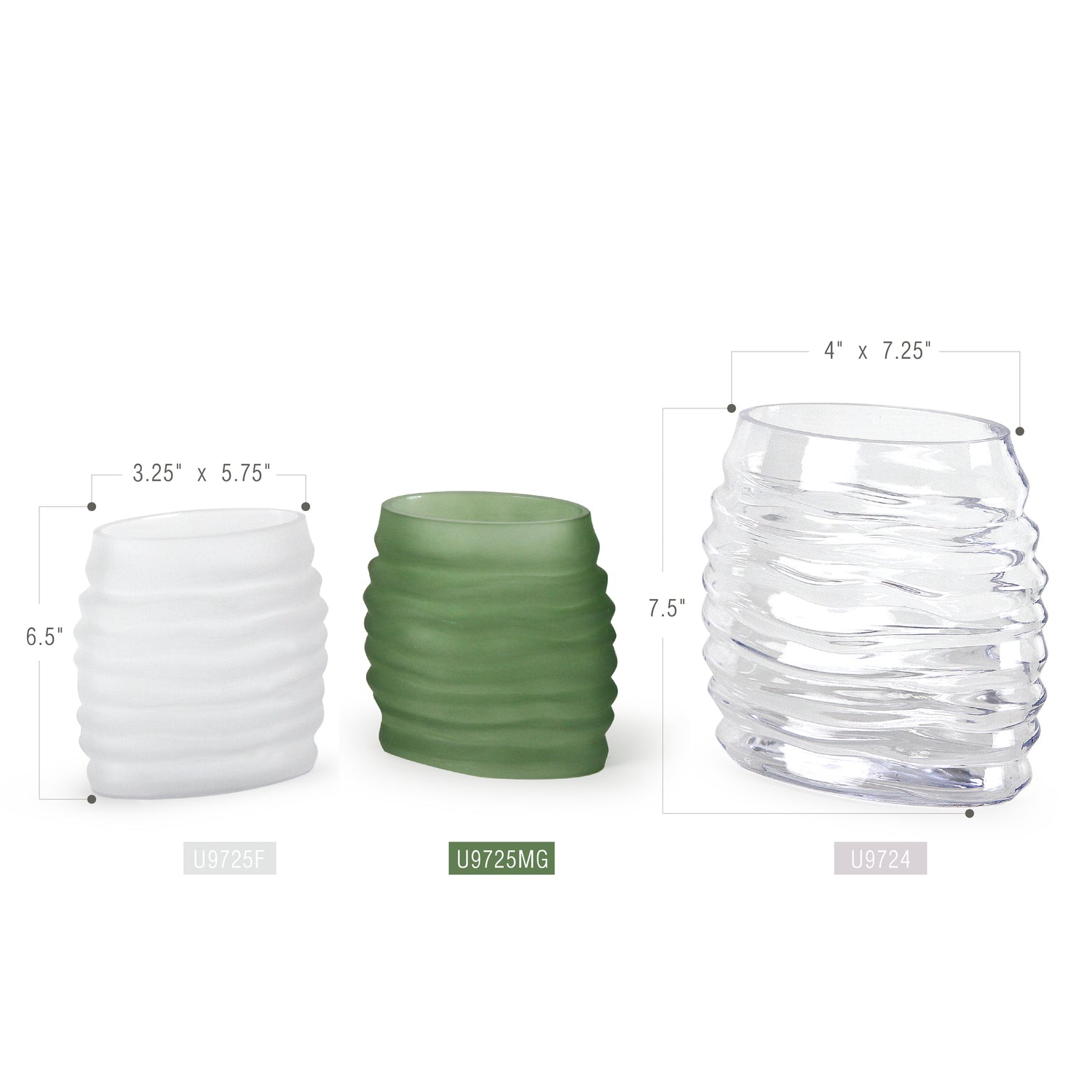 Oba Wide Greenery Vase | Galore Home: Luxury Home Decor, Elegant Home Furnishings, Stylish Home Accents & Contemporary Home Accessories