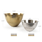 Two-toned Cross Aluminum Metal Bowl | Galore Home: Luxury Home Decor, Elegant Home Furnishings, Stylish Home Accents & Contemporary Home Accessories