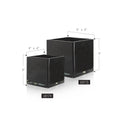Premium Layered Black Glass Square