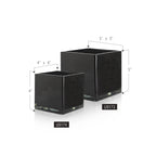 Premium Layered Black Glass Square