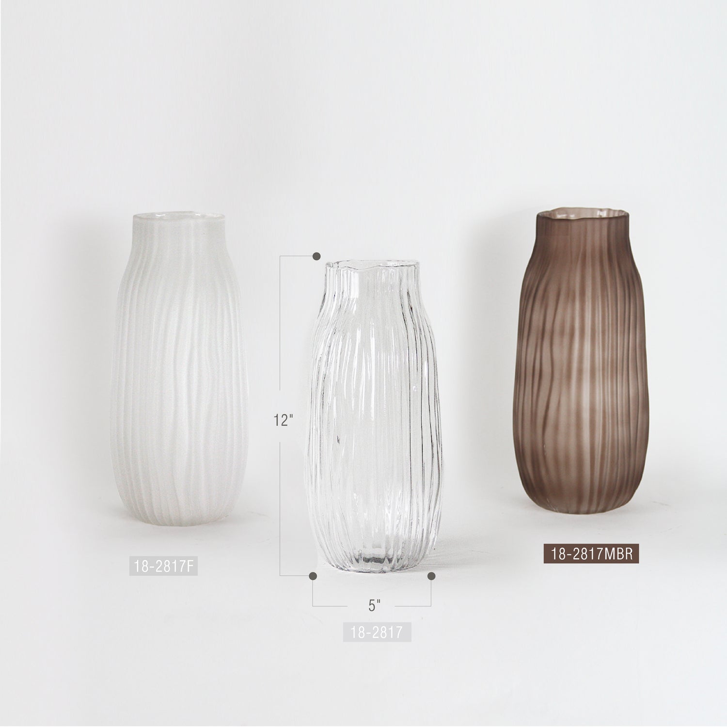 Grain Striped Glass Vase | Galore Home: Luxury Home Decor, Elegant Home Furnishings, Stylish Home Accents & Contemporary Home Accessories