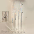 Diamond Glow Acrylic Candelabra
