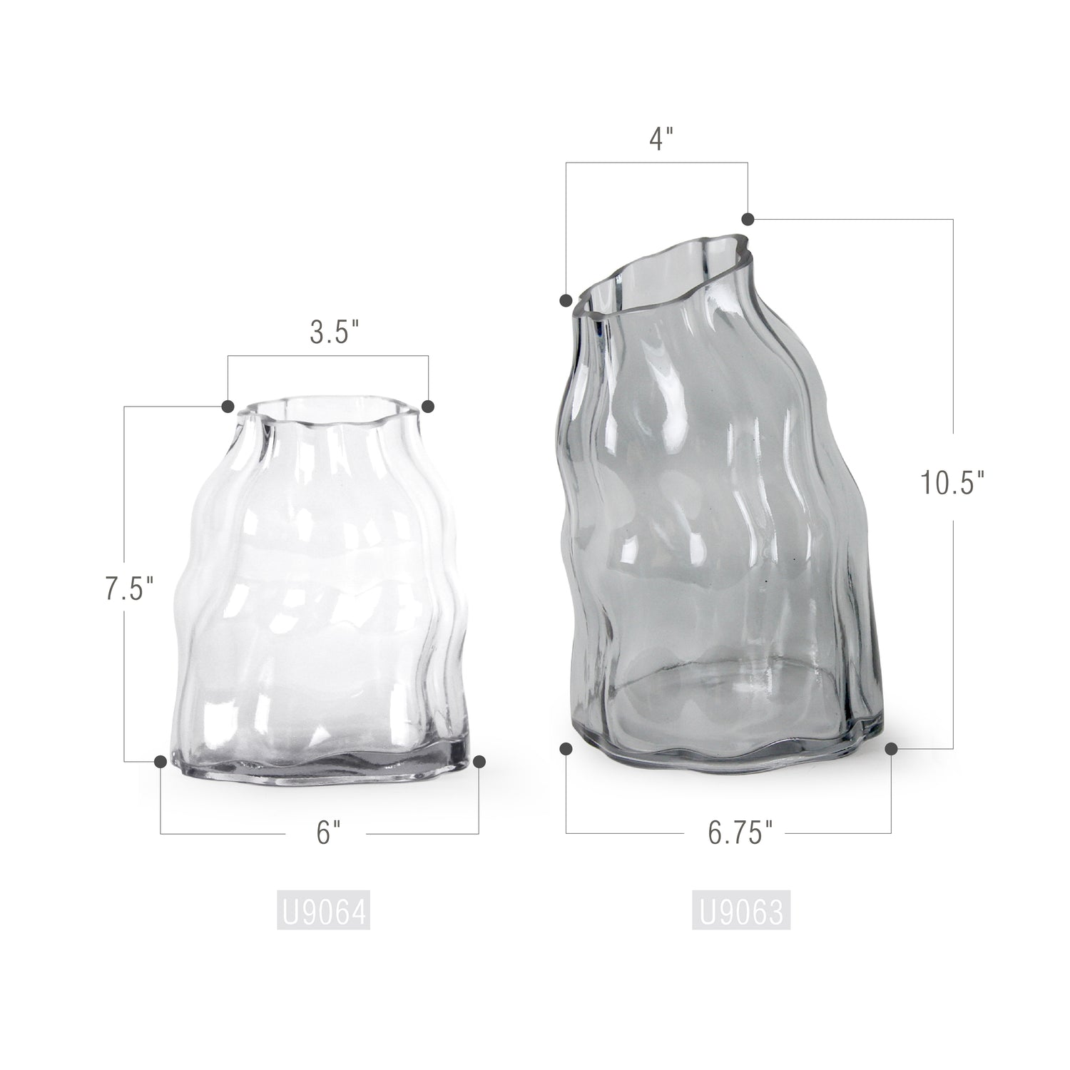 Leaning Towered Glass Vase
