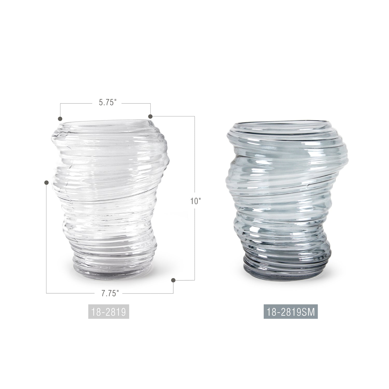 Zephyr Glass Vase | Galore Home: Luxury Home Decor, Elegant Home Furnishings, Stylish Home Accents & Contemporary Home Accessories