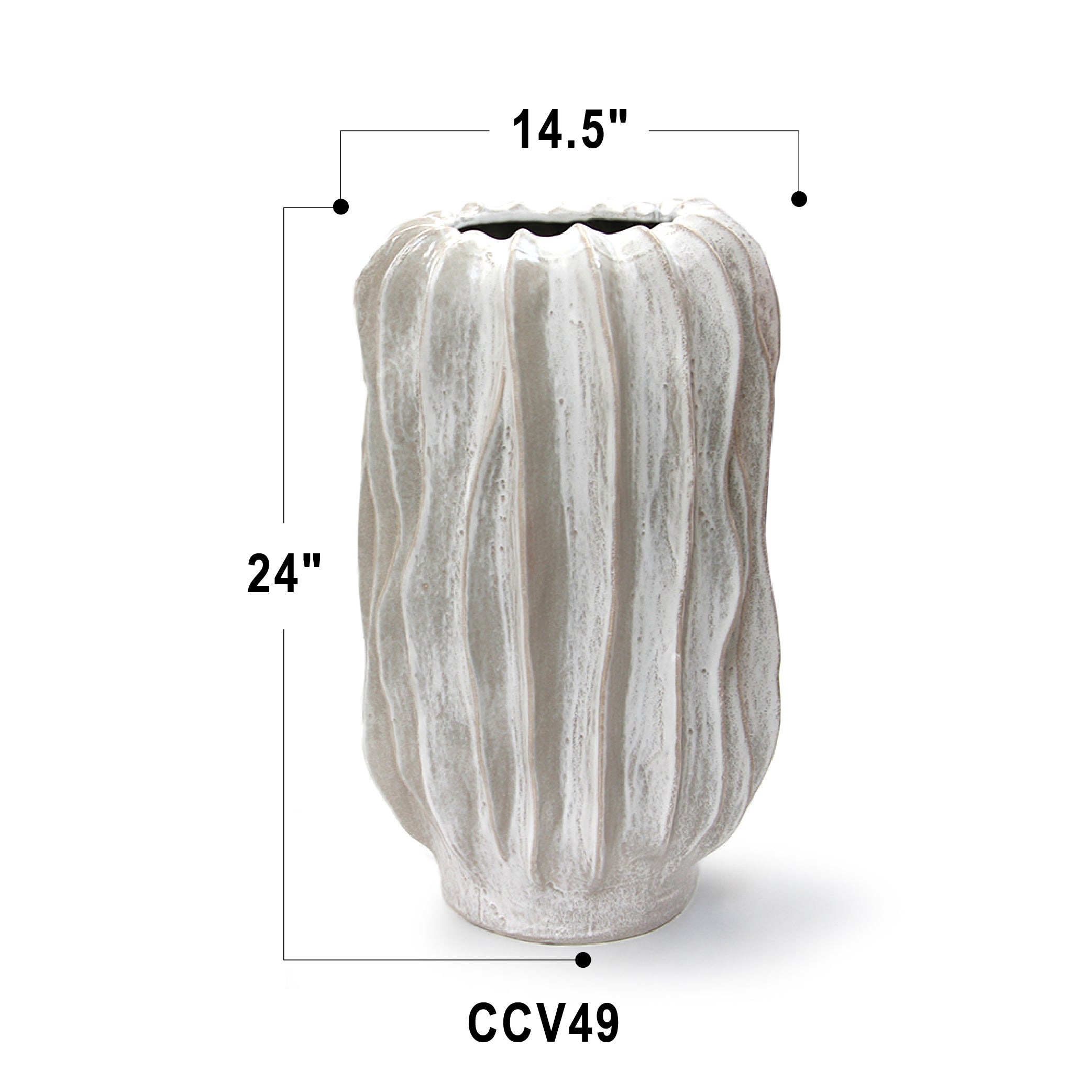 Rippled Haven Pot / Planter