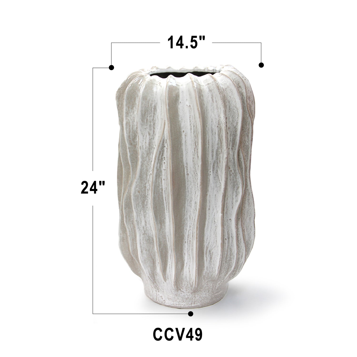 Rippled Haven Pot / Planter