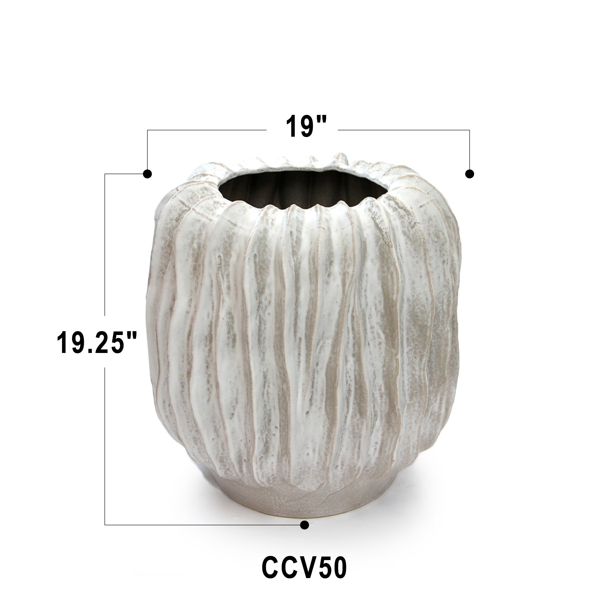 Rippled Haven Pot / Planter