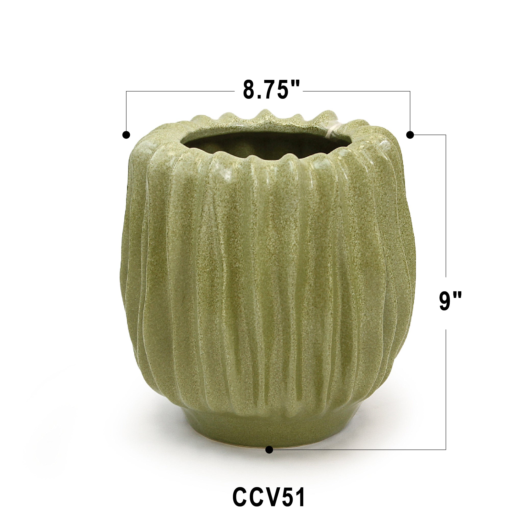 Rippled Haven Pot / Planter