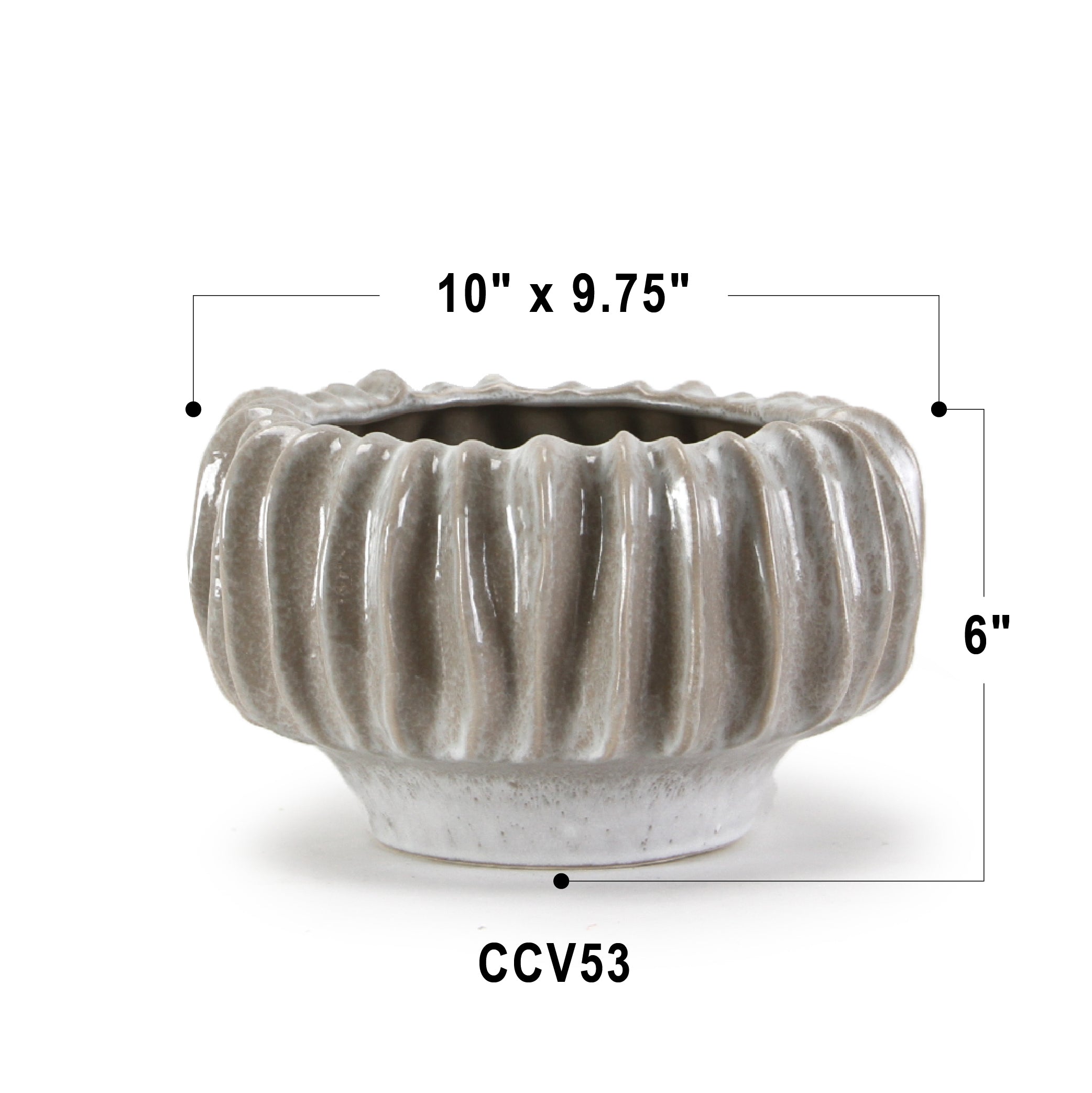 Rippled Haven Pot / Planter