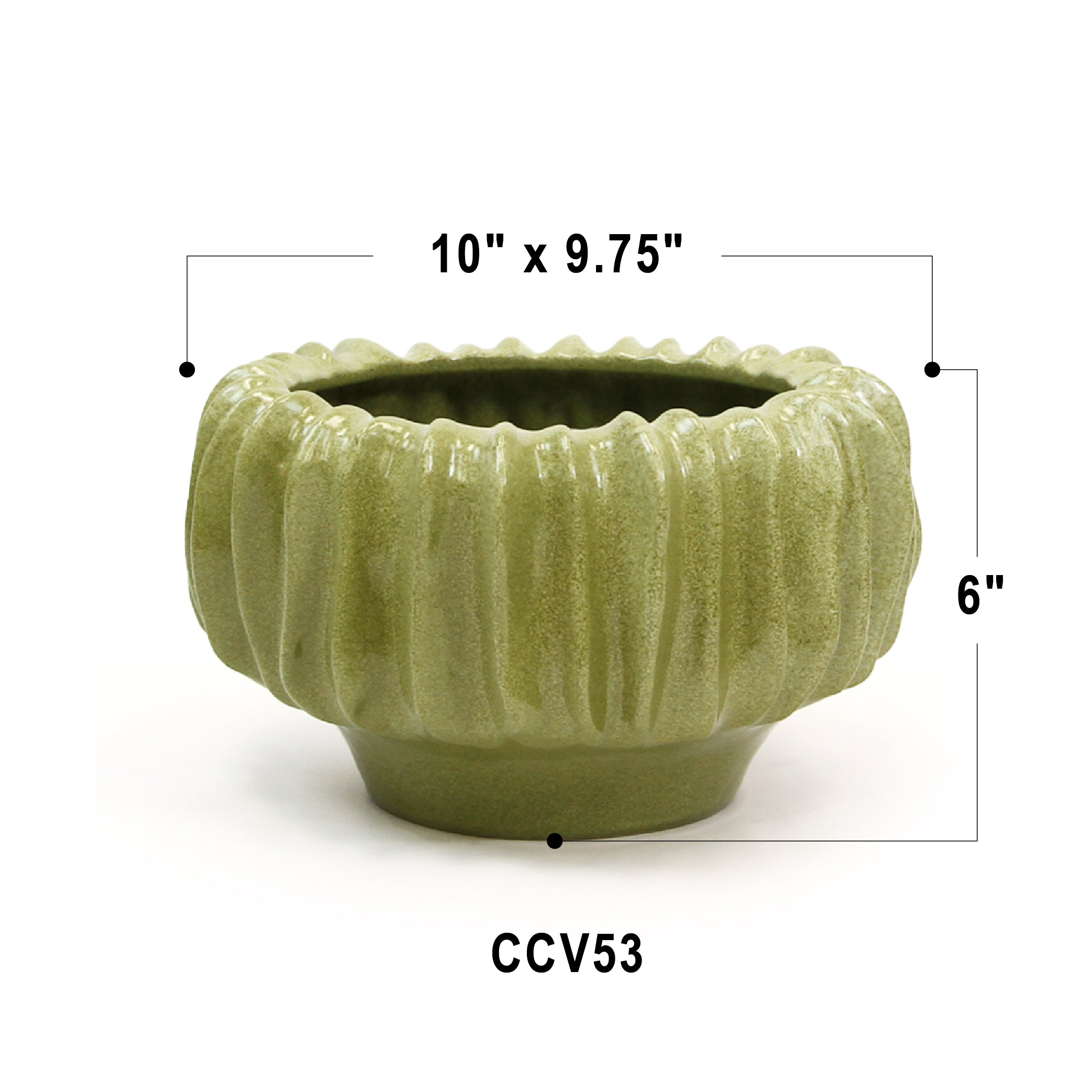 Rippled Haven Pot / Planter