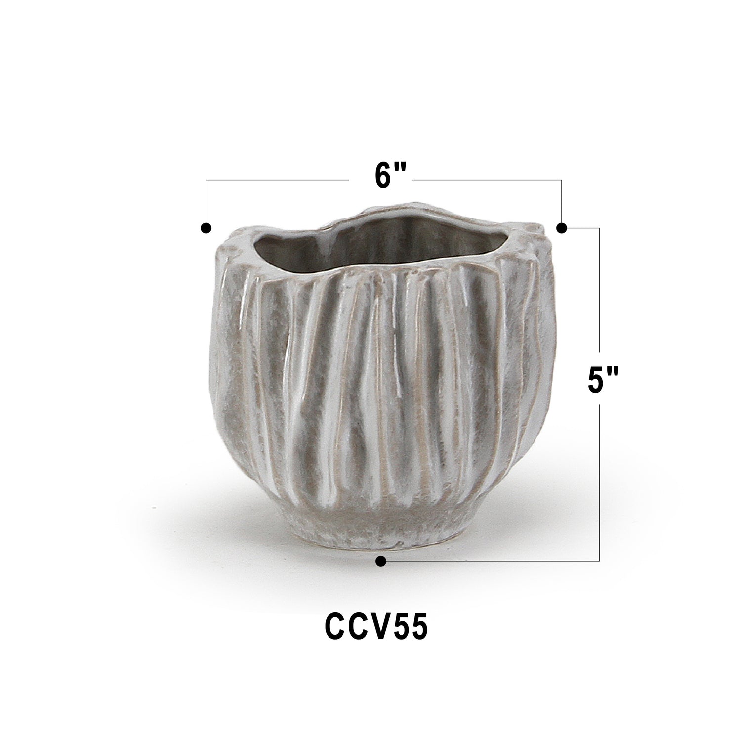 Rippled Haven Pot / Planter