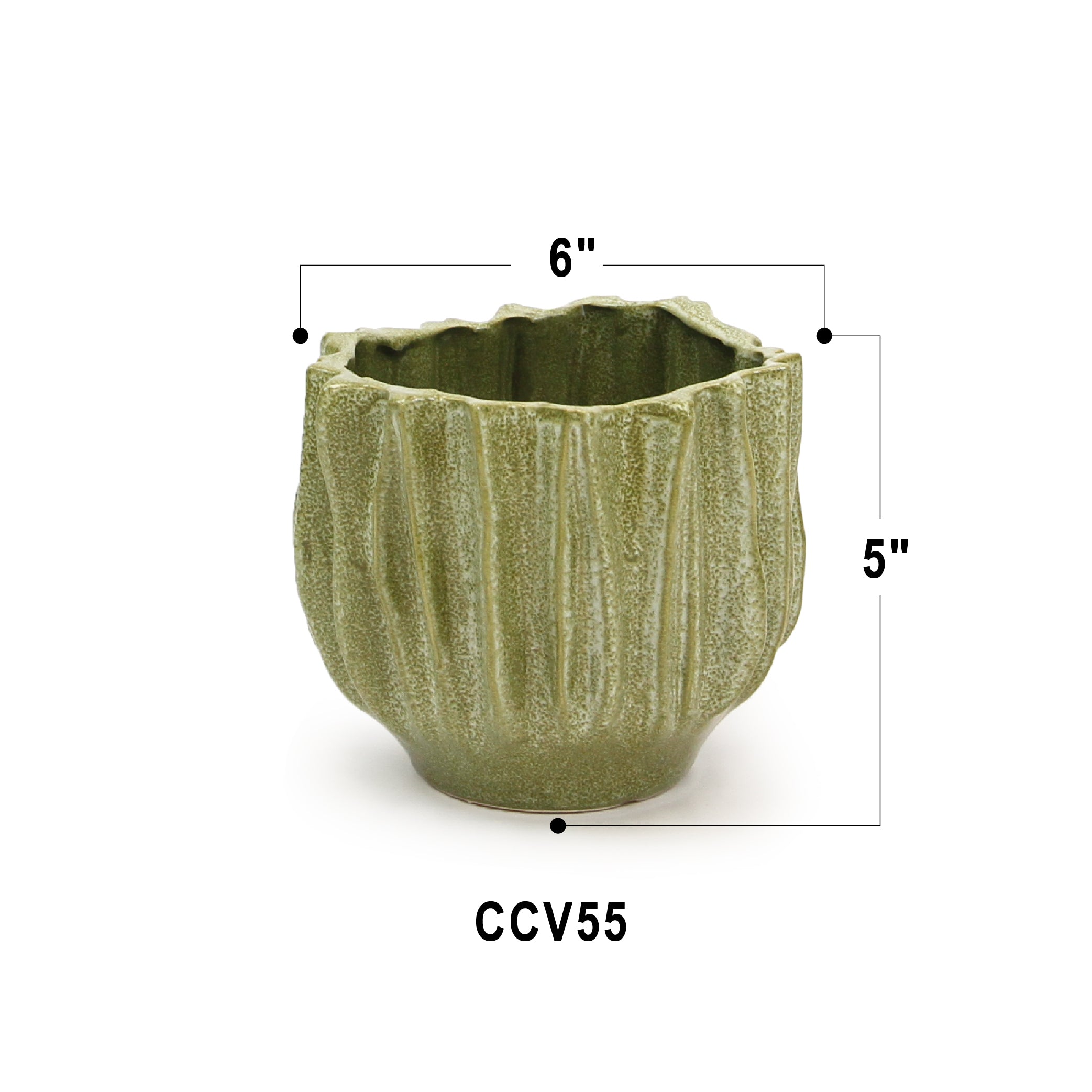 Rippled Haven Pot / Planter