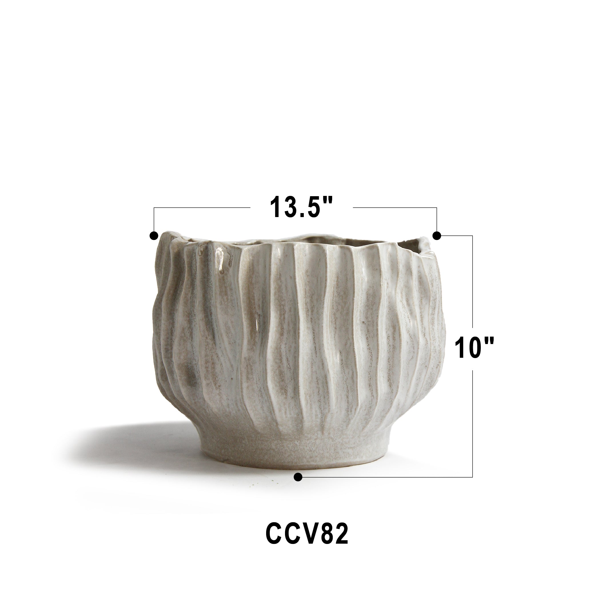 Rippled Haven Pot / Planter